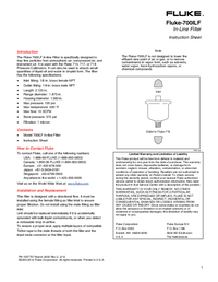 Thumbnail of document Manual - 700ILF In-Line Filter